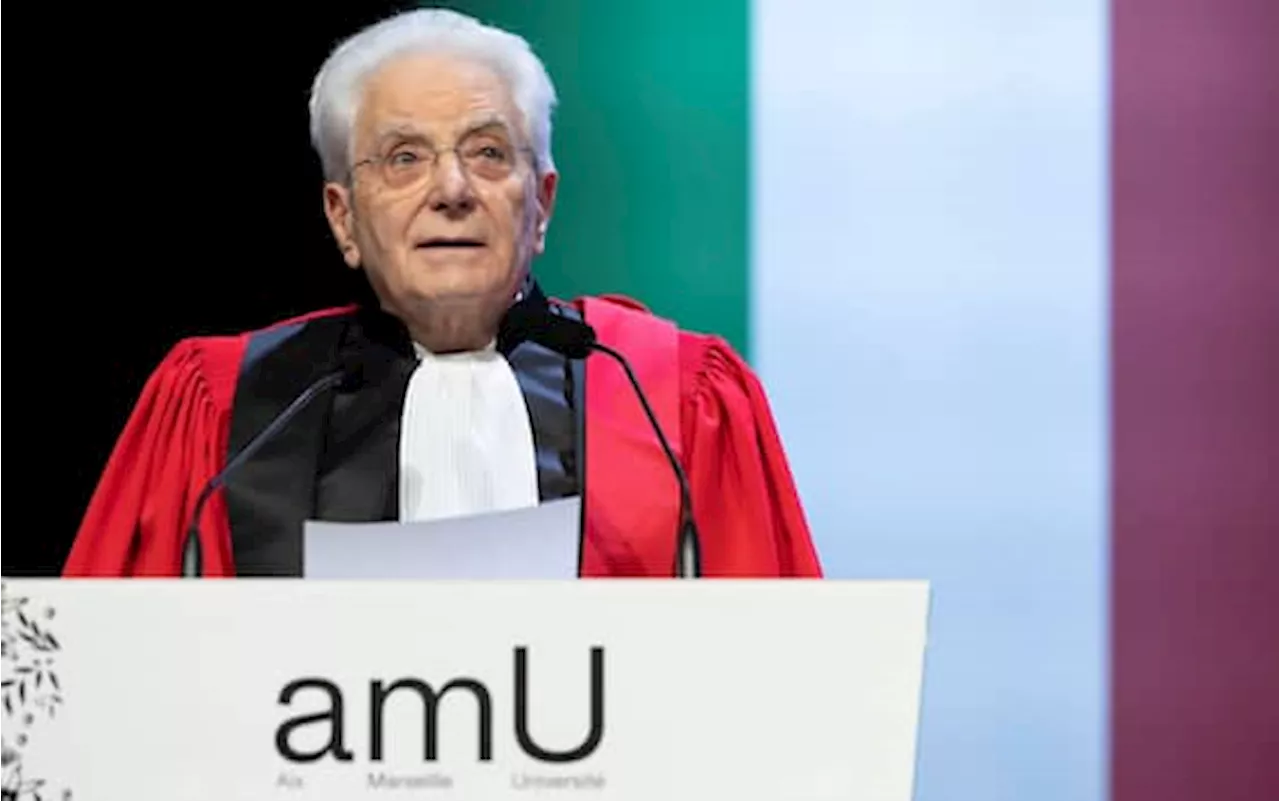 Mattarella all'Università di Marsiglia: 'Unione europea non tradirà libertà e democrazia'