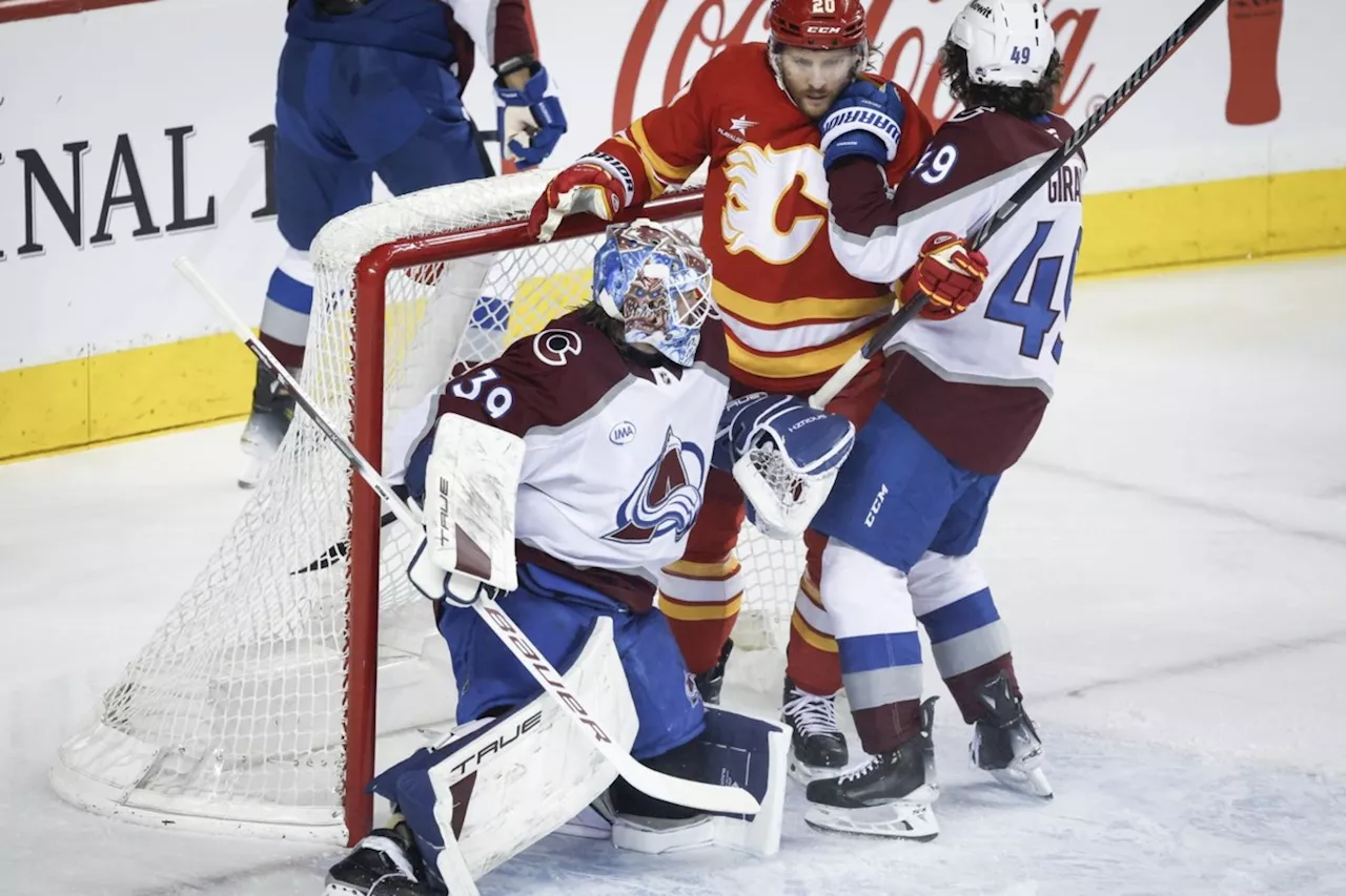 MacKinnon drives second-period surge for Avalanche in 4-2 win over Flames