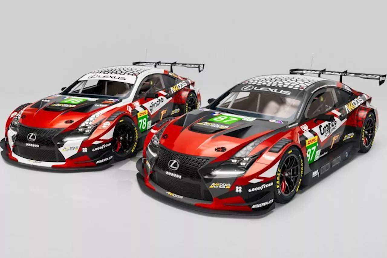 So sehen die zwei Lexus RC F LMGT3 in der FIA WEC aus