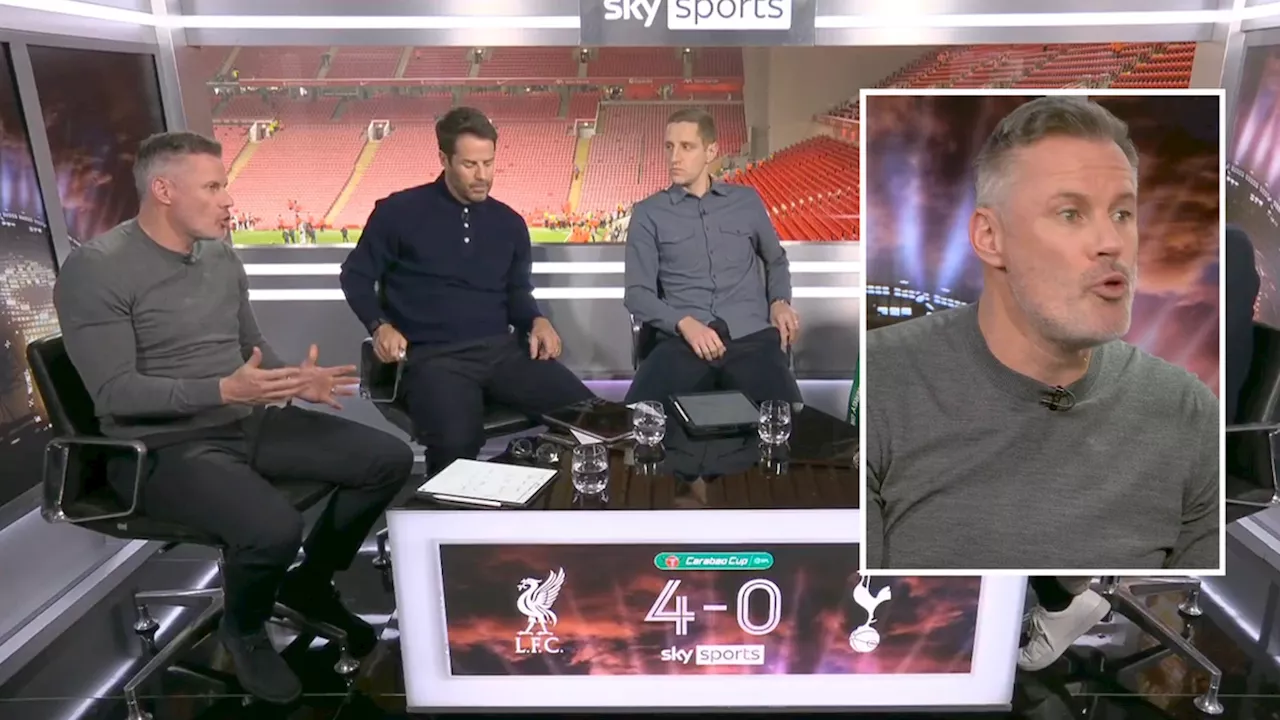 Jamie Carragher ripped Spurs to shreds in brutally honest post-match analysis after Liverpool defeat