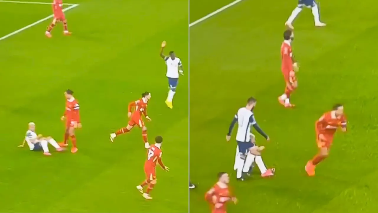 Van Dijk's Rude Gesture Leaves Richarlison Perplexed During Liverpool vs. Tottenham Clash