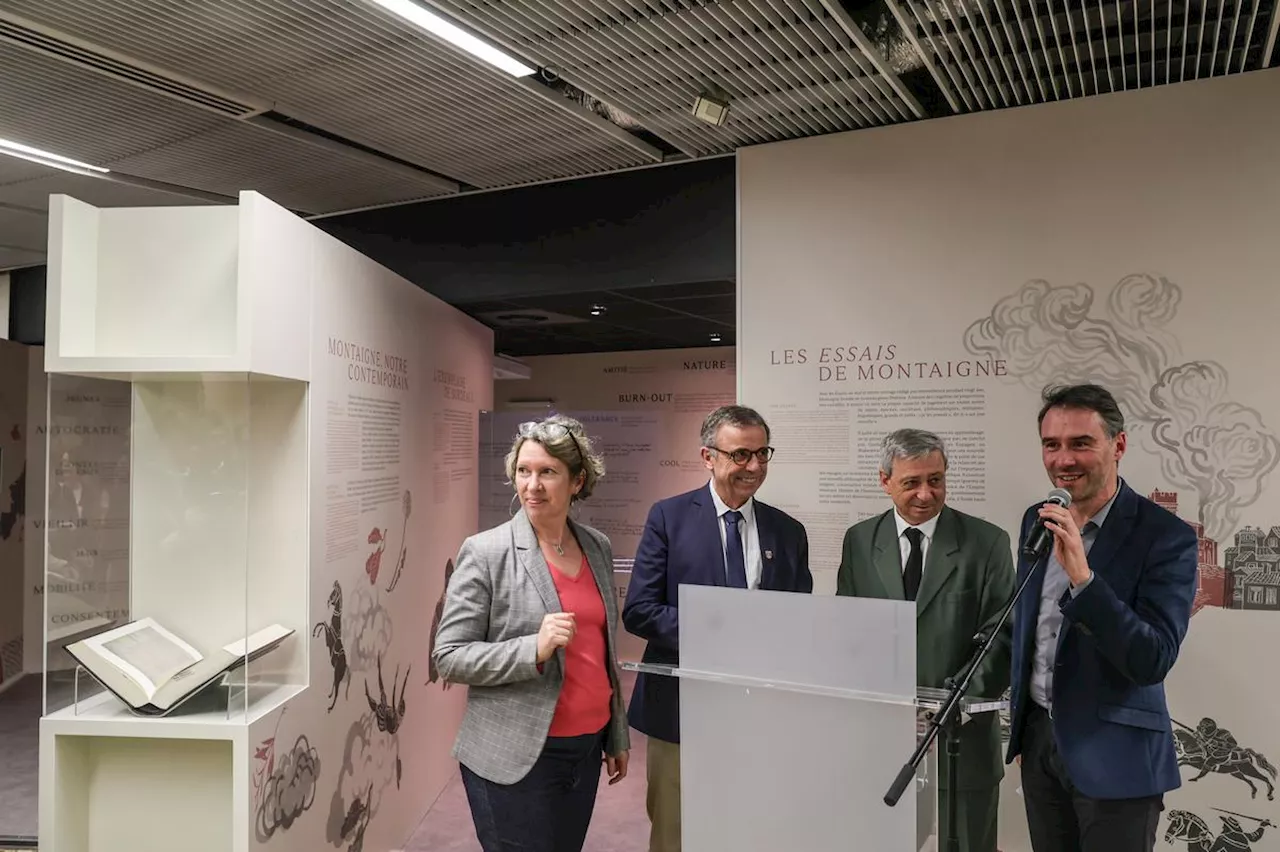 « La pensée de Montaigne est d’une folle contemporanéité » : un espace grand public dédié à L’exemplaire de Bordeaux des Essais