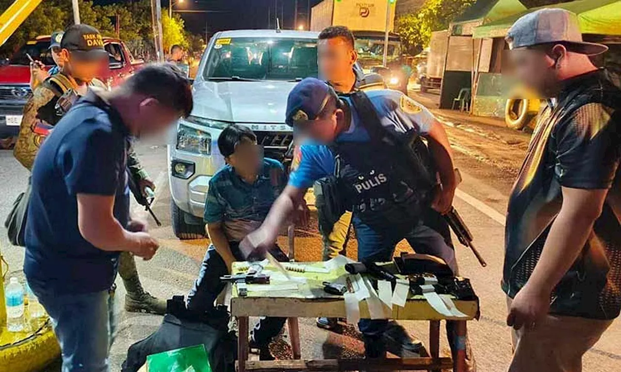 Davao Police Report 142 Gun Ban Violations, Arrest Mayor in Checkpoint