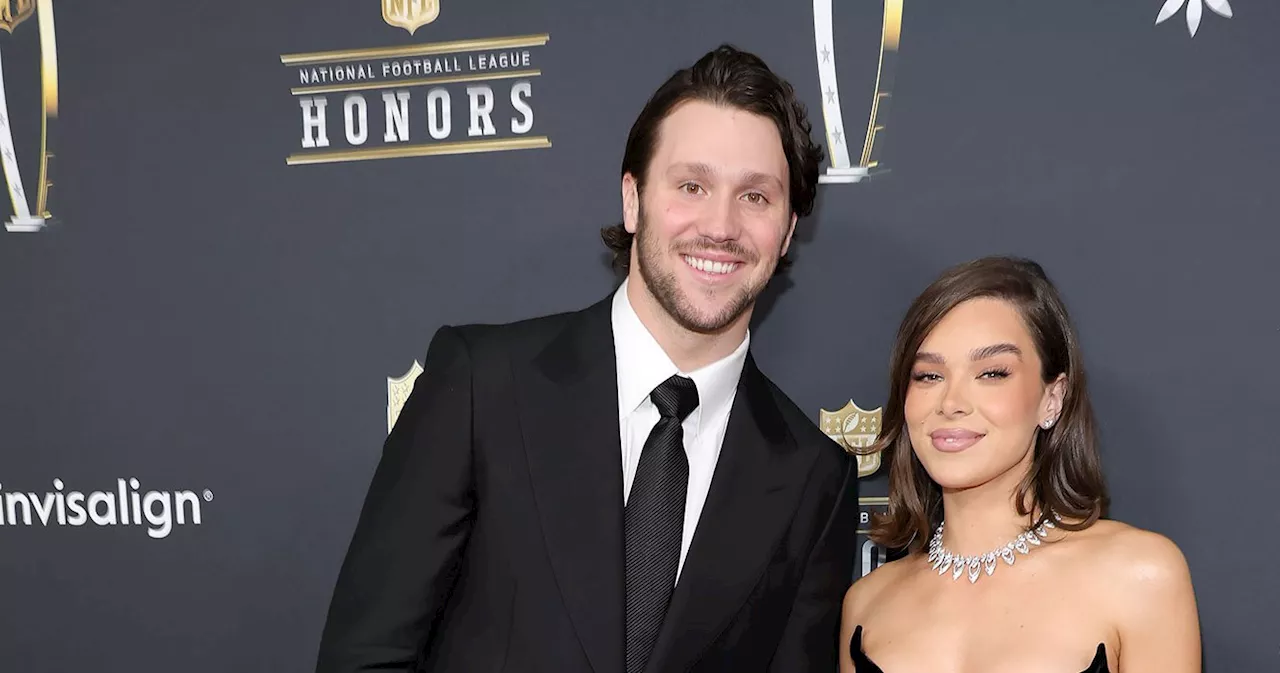 Josh Allen Wins MVP, Shares Sweet Kiss with Fiancée Hailee Steinfeld at NFL Honors