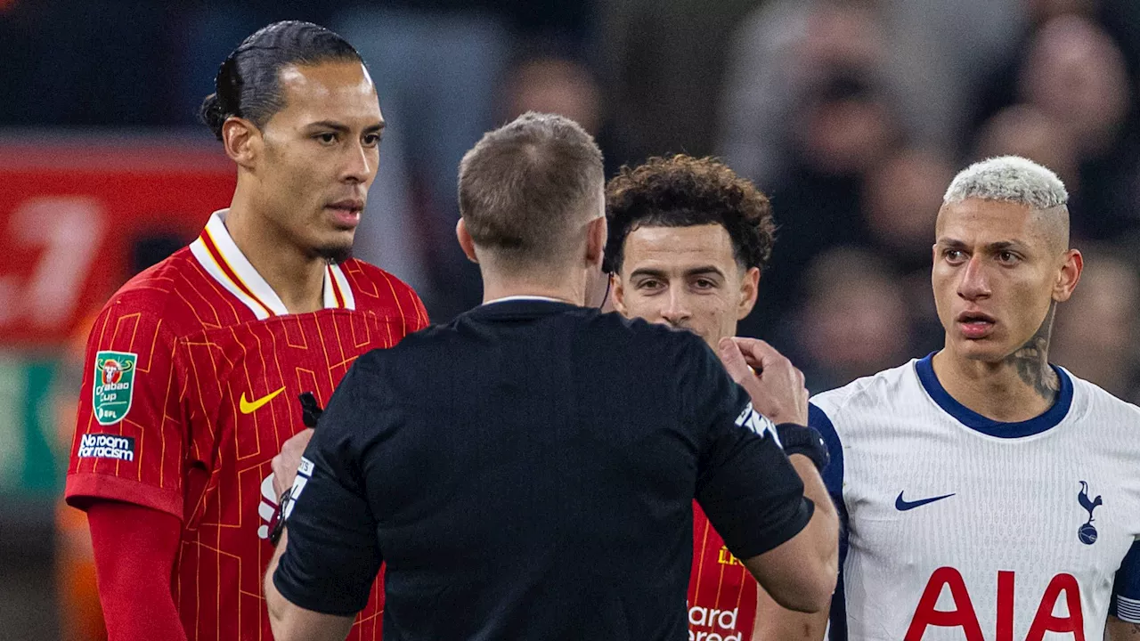 Ontsnapt Van Dijk aan rood? Curieuze actie Liverpool-verdediger tegen Tottenham Hotspur