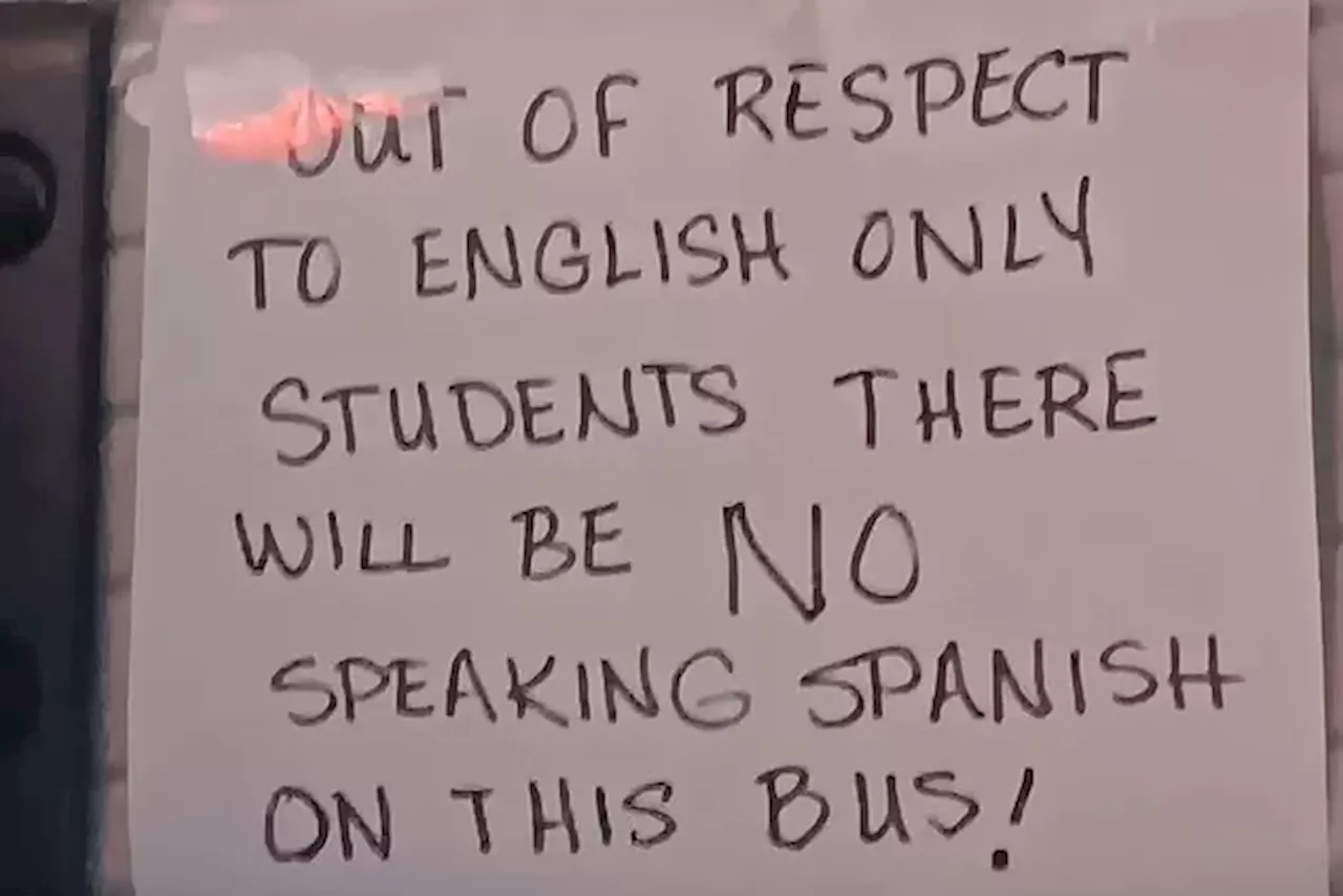 Conductor de autobús escolar en Pensilvania prohíbe hablar español