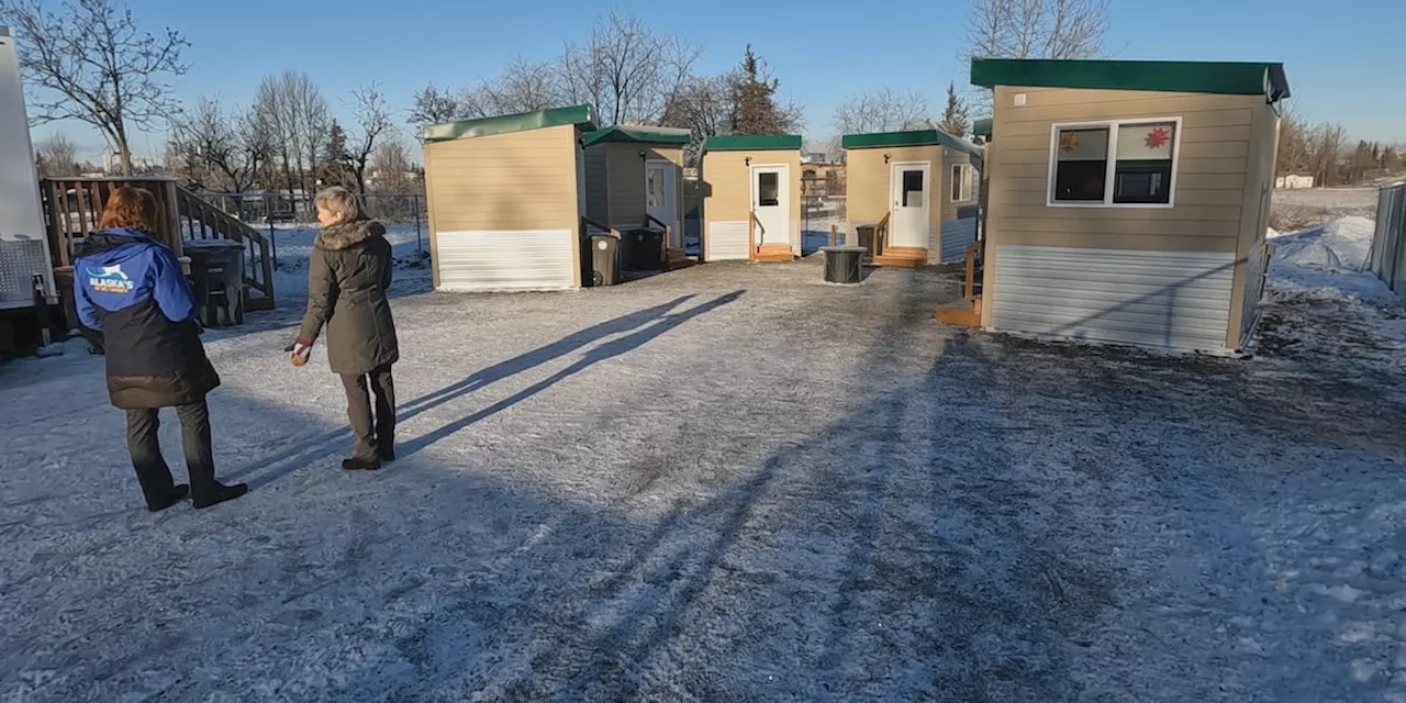 Anchorage residents move into tiny houses designed for homeless seniors