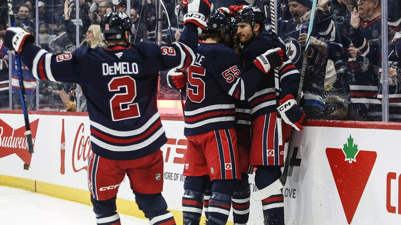 Gabriel Vilardi scores a pair of goals and Jets win their 8th straight, 4-3 over Islanders