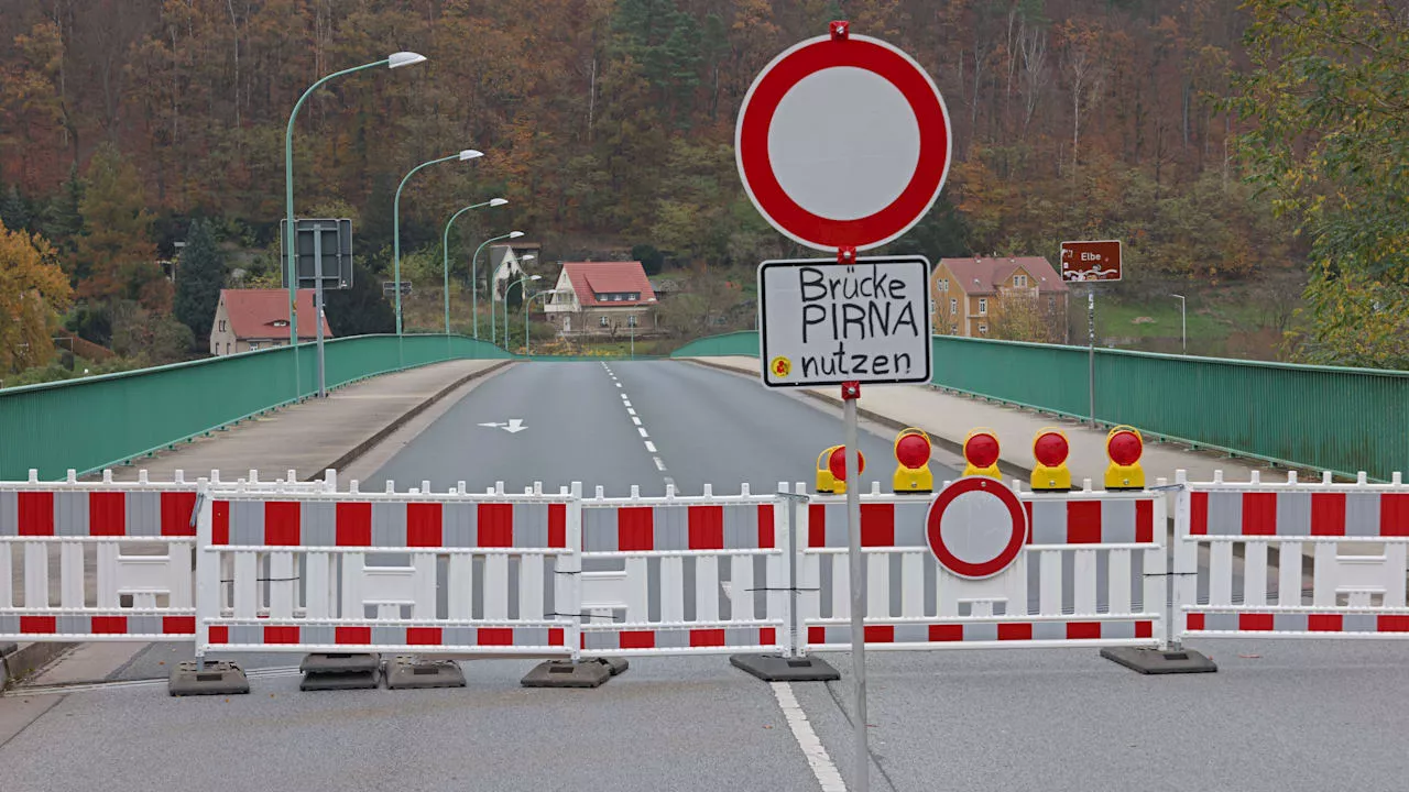 Experte macht Hoffnung: Brücke in Bad Schandau im April wieder offen