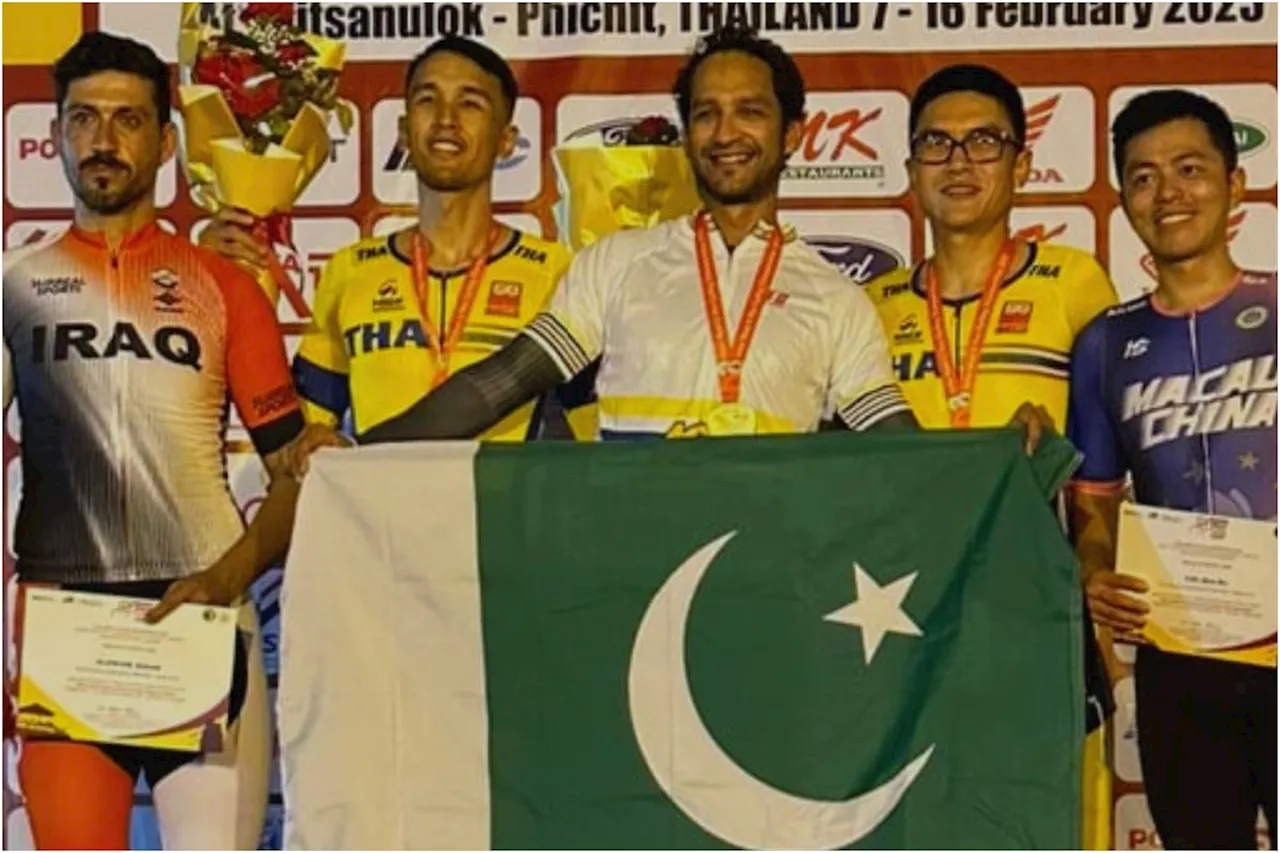 alian Ilyas Asian Road Cycling Championship Gold Medal