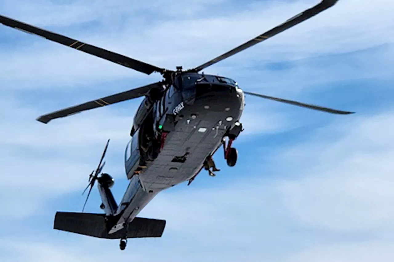 RCMP's New Black Hawk Helicopter Patrols Canada-US Border