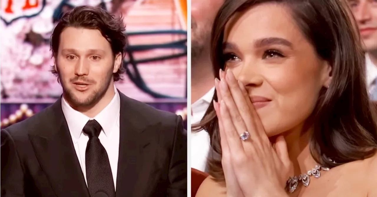 Josh Allen Wins MVP and Gives Adorable Shoutout to Fiancée Hailee Steinfeld