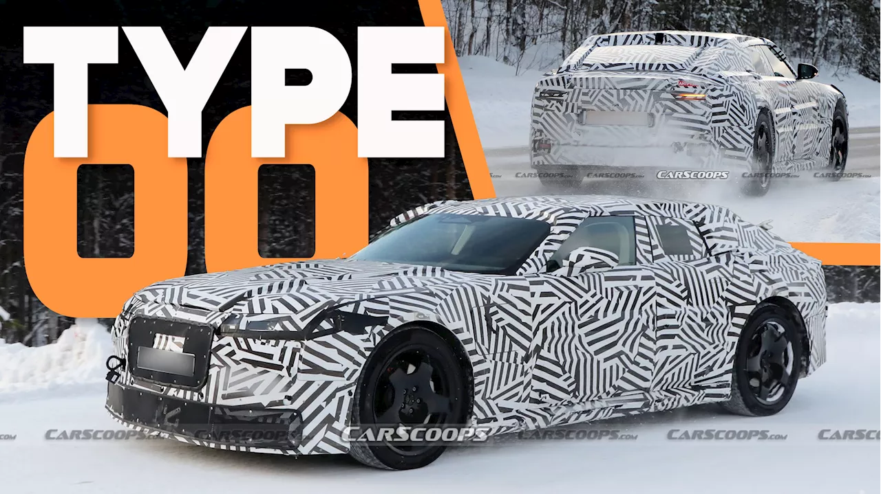 Electric 2027 Jaguar Type 00 Sedan Caught Testing In First Real Spy Shots