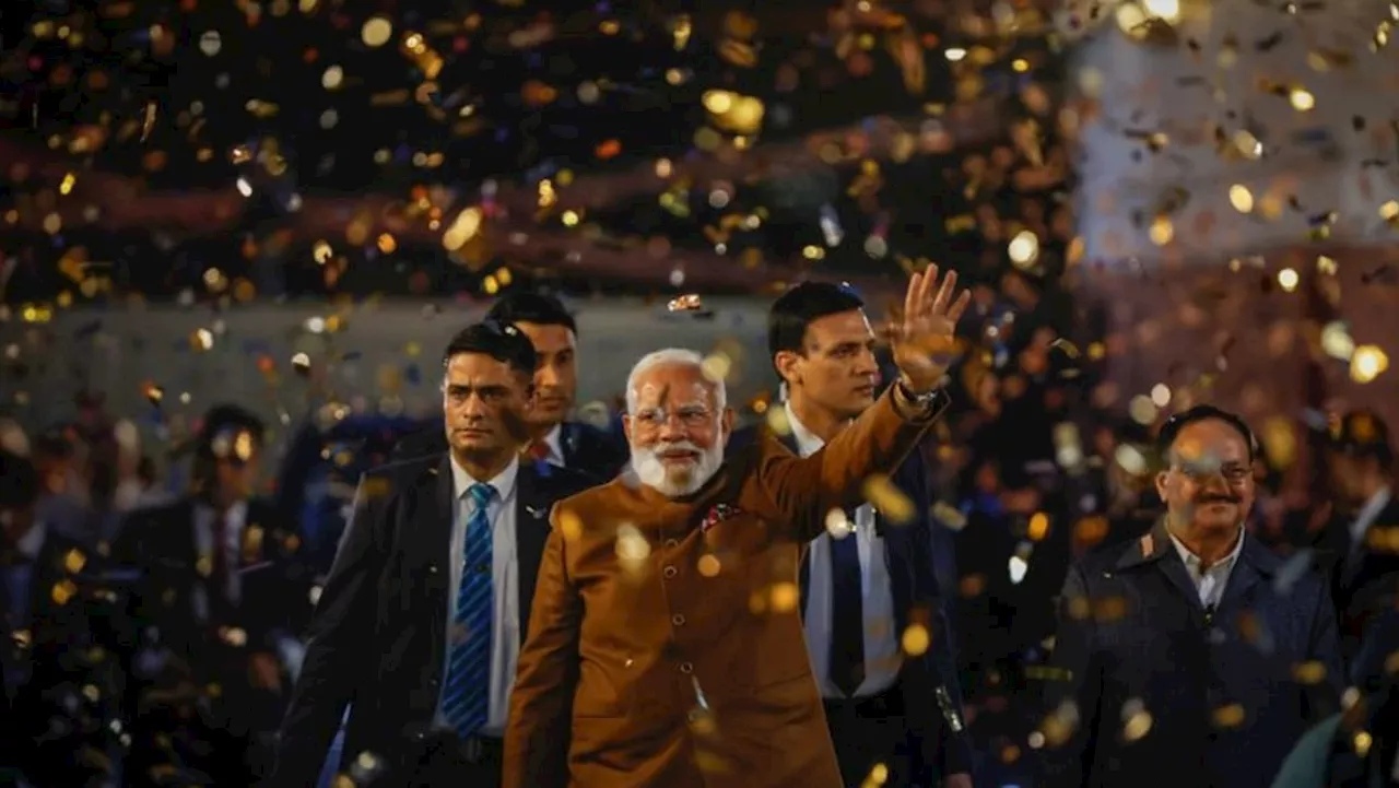 Indian PM's party celebrates landslide New Delhi win