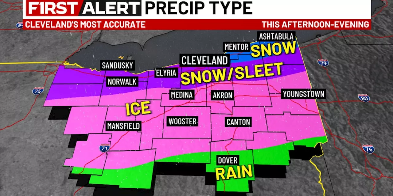 19 First Alert Weather Day: Wintry mix this afternoon, evening