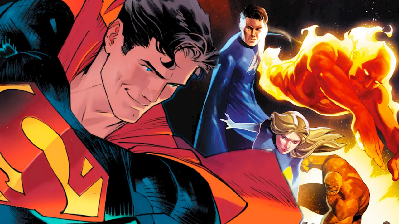 Superman and the Fantastic Four Team Up Against Galactus in Epic Crossover