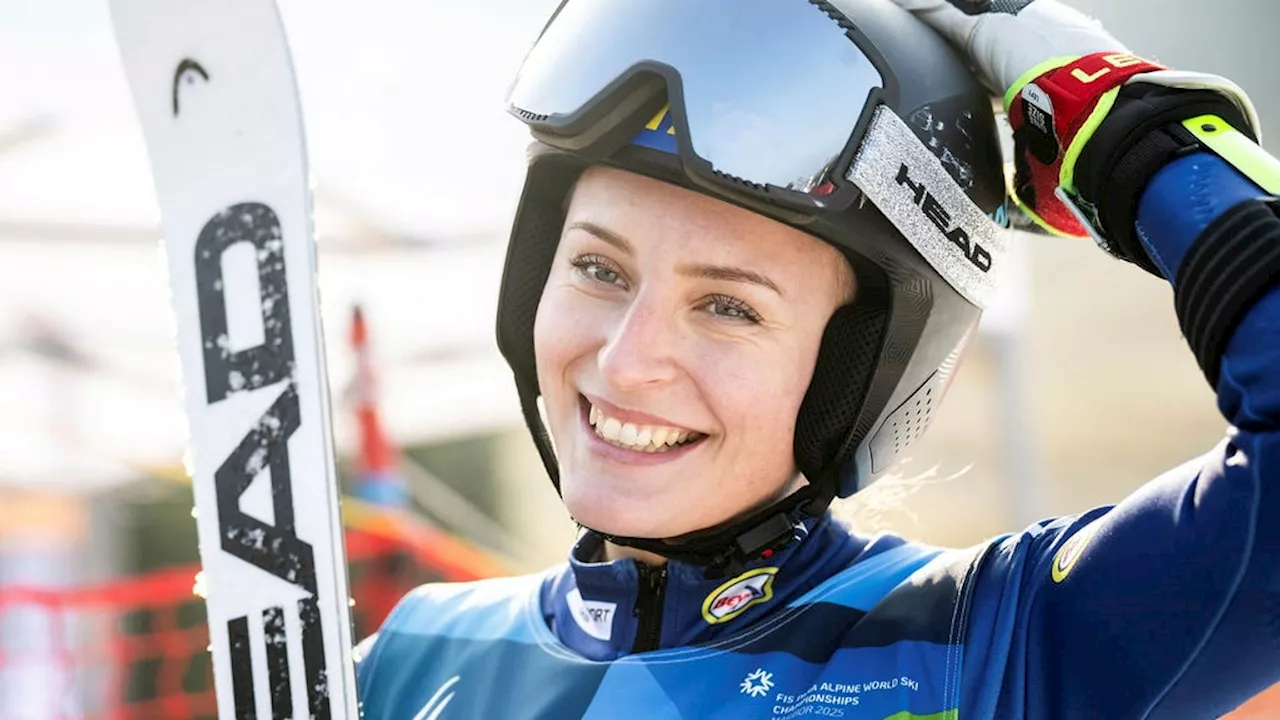 Ebba Årsjö överlägsen – tog VM-guld i storslalom