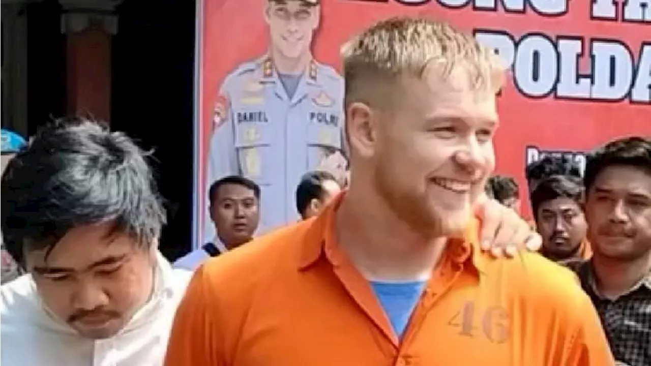 British Man Smiles Through Tears While Paraded in Indonesia After Cocaine Bust