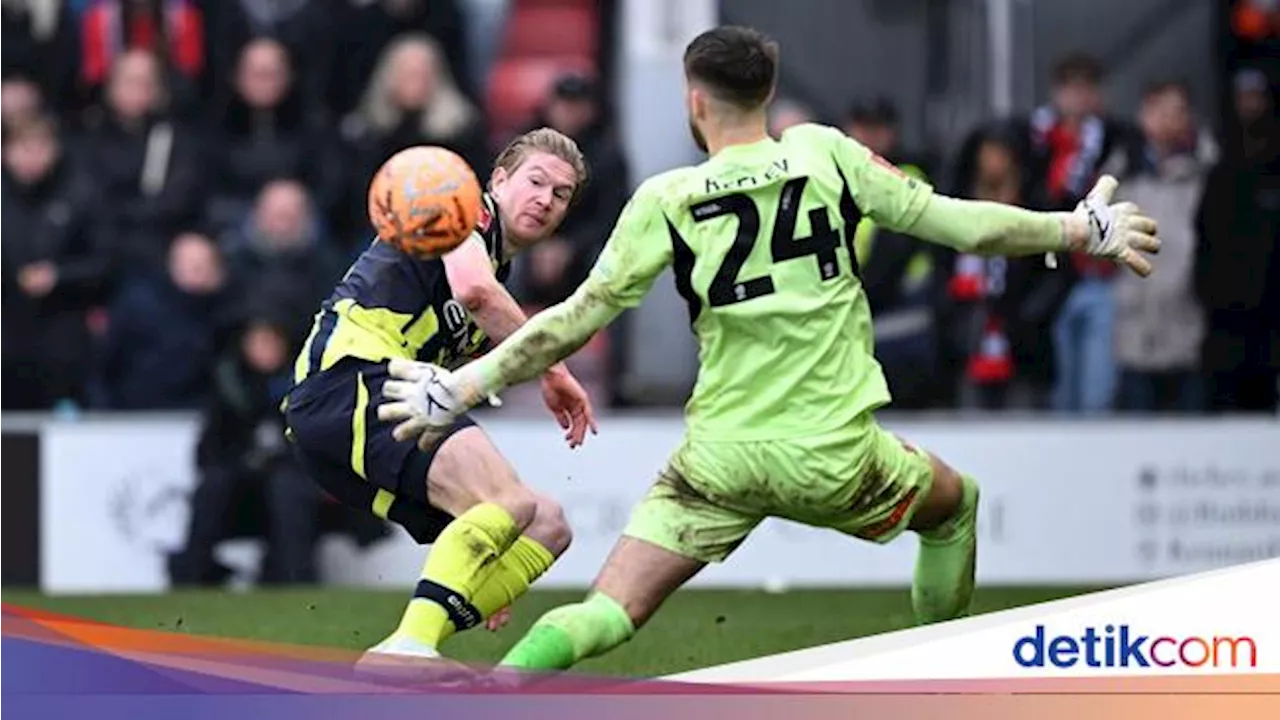 Hasil Piala FA: Man City Susah Payah Kalahkan Leyton 2-1