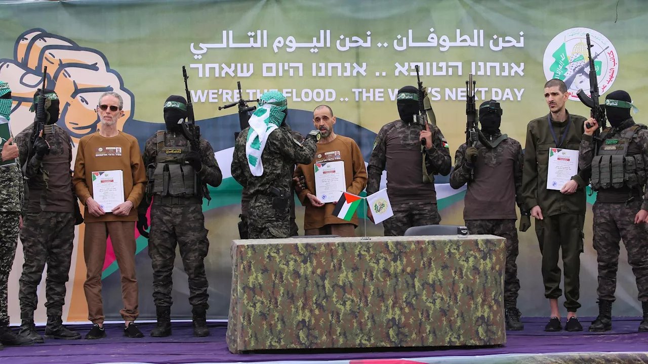 Schockierende Szenen: Hamas gibt drei Geiseln frei