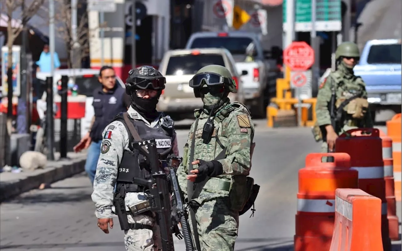 Ejército y GN vigilan puentes internacionales en Ciudad Juárez contra tráfico de fentanilo y otras drogas