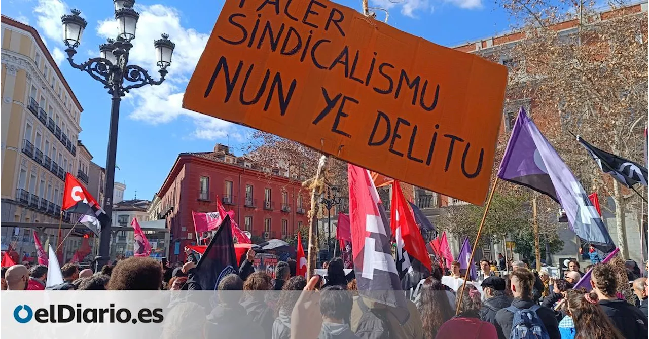 La solidaridad con 'Las 6 de la Suiza' vuelve a retumbar en Madrid: “Es una condena que afecta a toda la clase trabajadora”