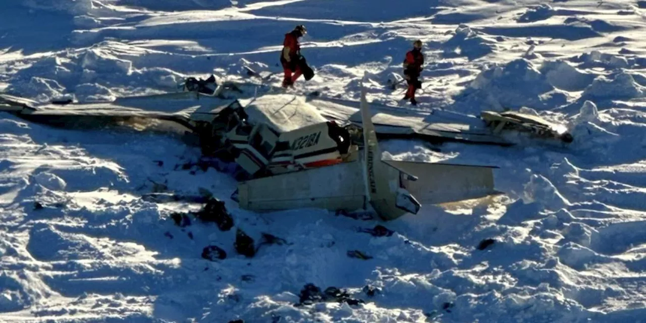 Los restos de la avioneta siniestrada cerca de Nome, Alaska, se localizan sin supervivientes