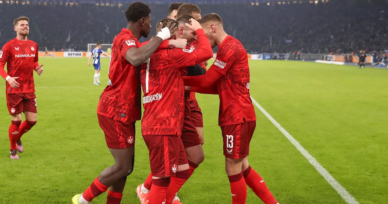 Kaiserslautern besiegt Hertha und klettert auf Platz 2