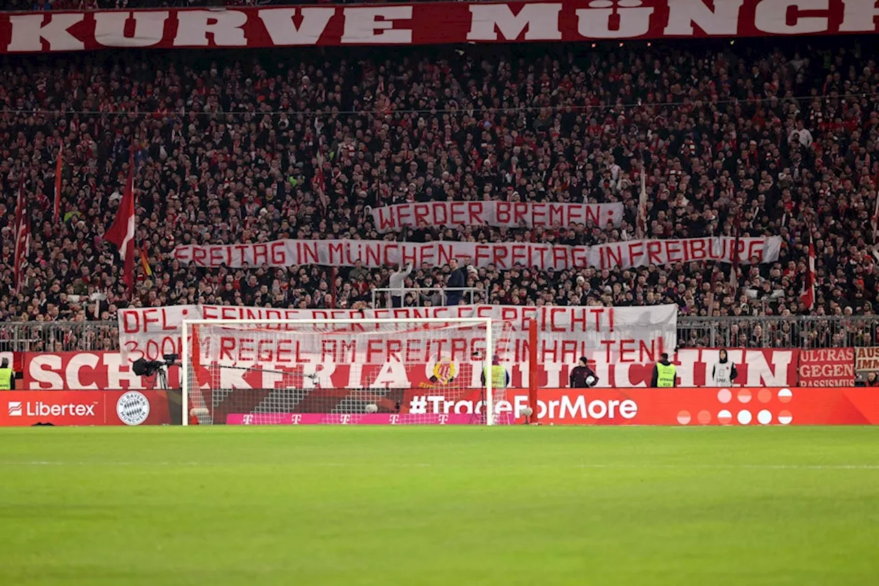 Bei Bayern-Sieg gegen Bremen: Fanlager schießen gegen die DFL