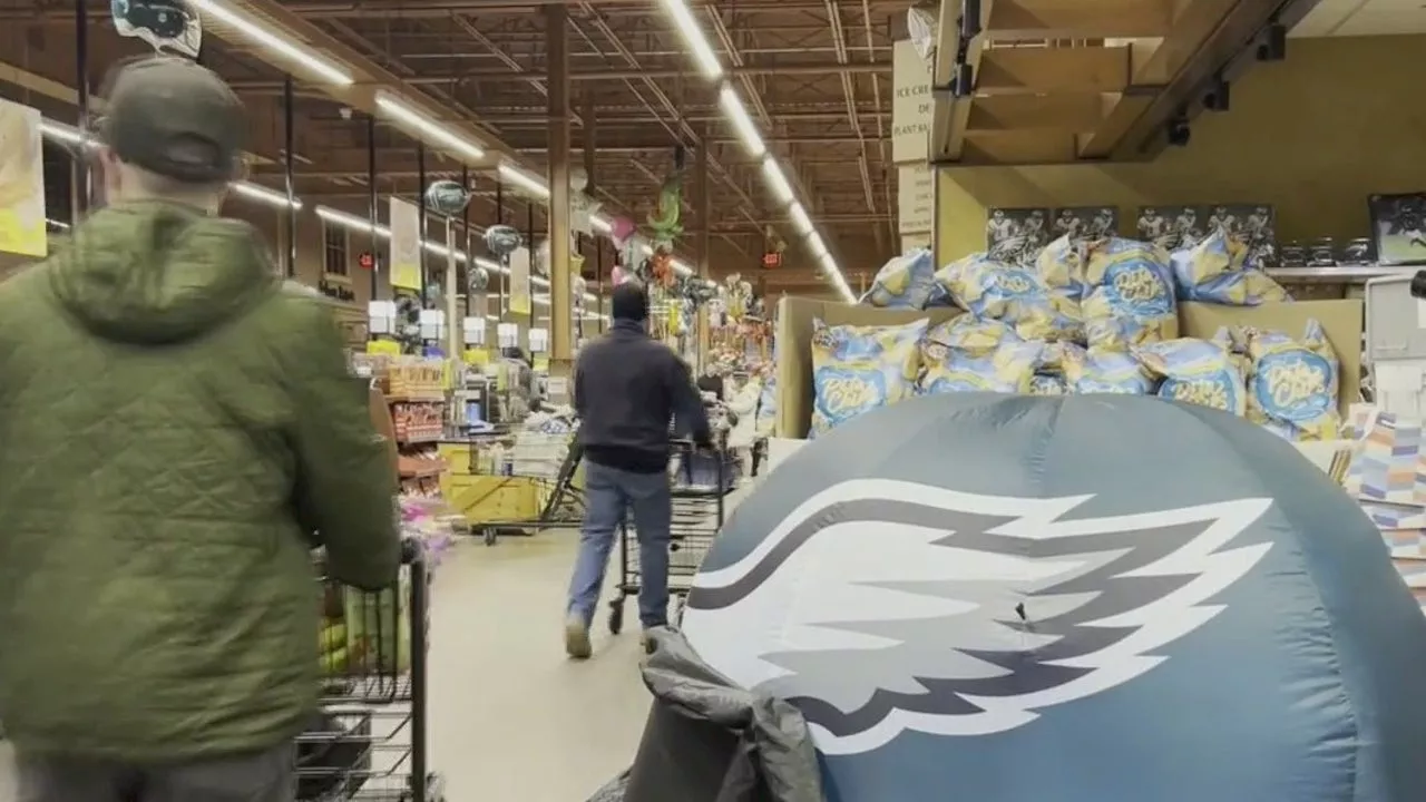 Eagles Super Bowl: Fans grocery shop early ahead of Super Bowl LIX