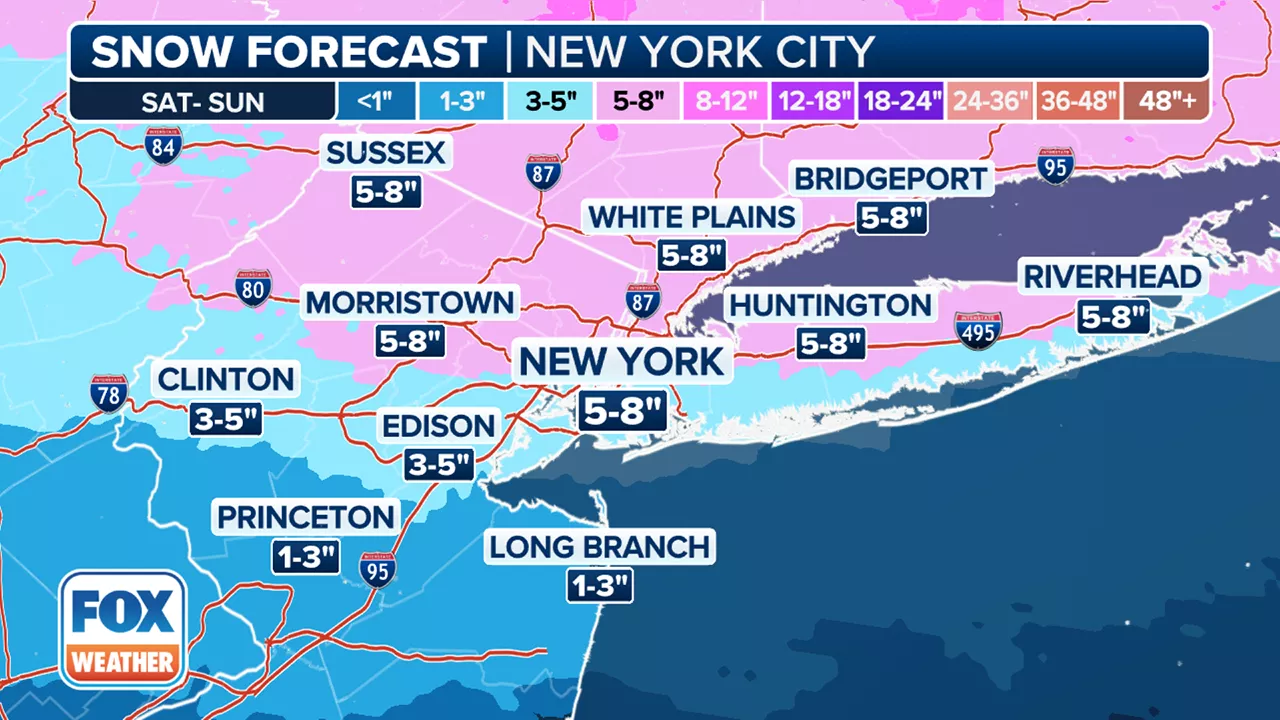 Major Winter Storm to Blanket New York City with Snow