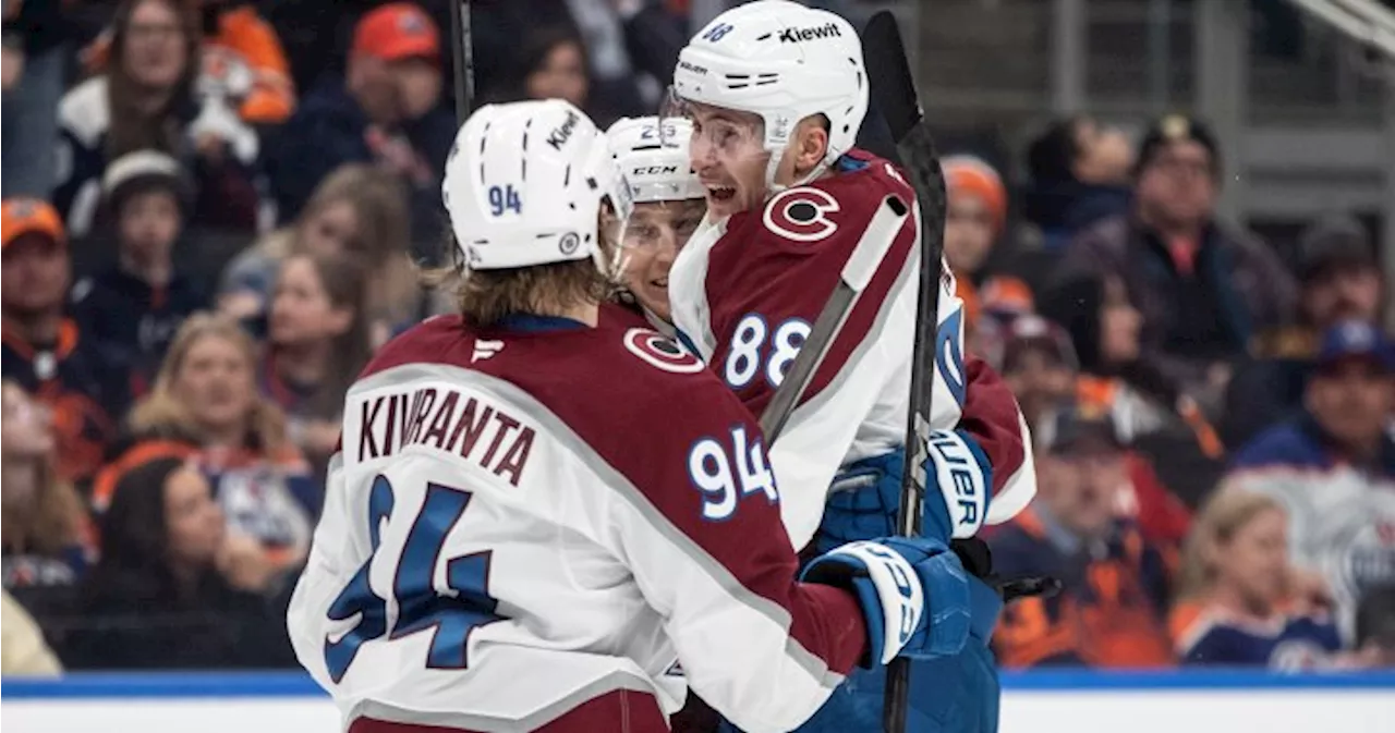 Makar, MacKinnon Lead Avalanche Past Oilers in Pre-Break Clash