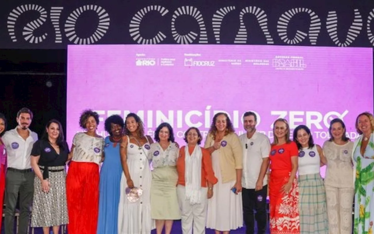 Lançamento da Campanha Feminicídio Zero no Carnaval do Rio de Janeiro