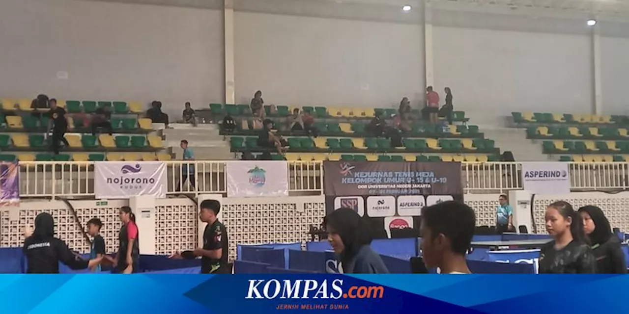 GOR UNJ Jadi Tuan Rumah Kejurnas Tenis Meja Usia Muda 2025