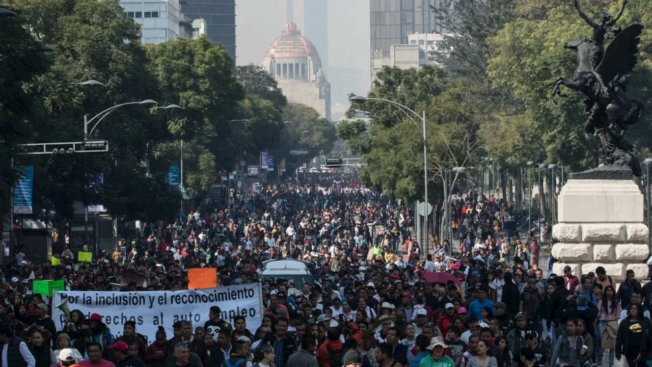 Comerciantes preparan MEGAMARCHA en puntos clave de la CDMX para este lunes