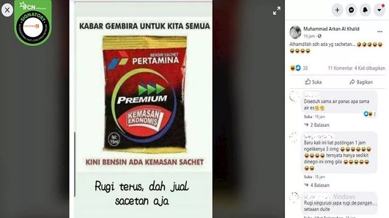 Cek Fakta: Beredar Hoaks Produk Dalam Kemasan Saset