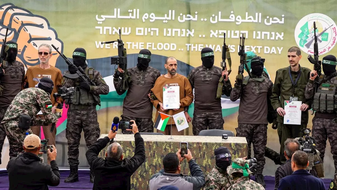 Hamas Bebaskan 3 Sandera Israel, Penampilan Tawanan yang Mengejutkan jadi Sorotan