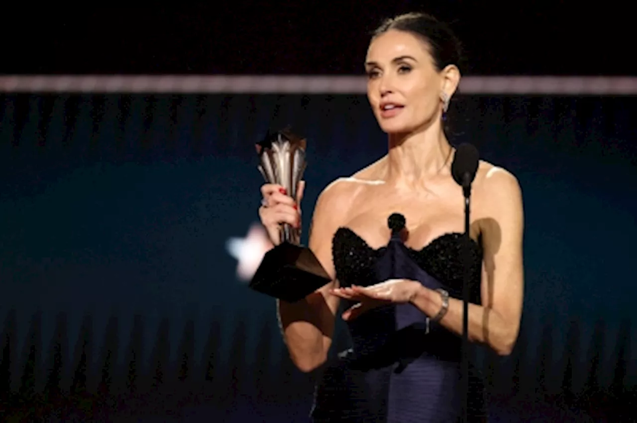 Demi Moore Wins Best Actress at Critics Choice Awards Amidst Emilia Perez Controversy