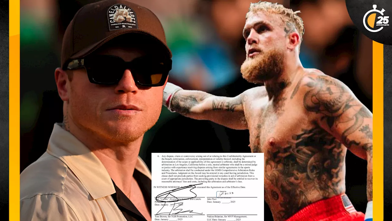 Jake Paul contraataca y muestra contrato firmado por Canelo Álvarez: 'Te pueden comprar'