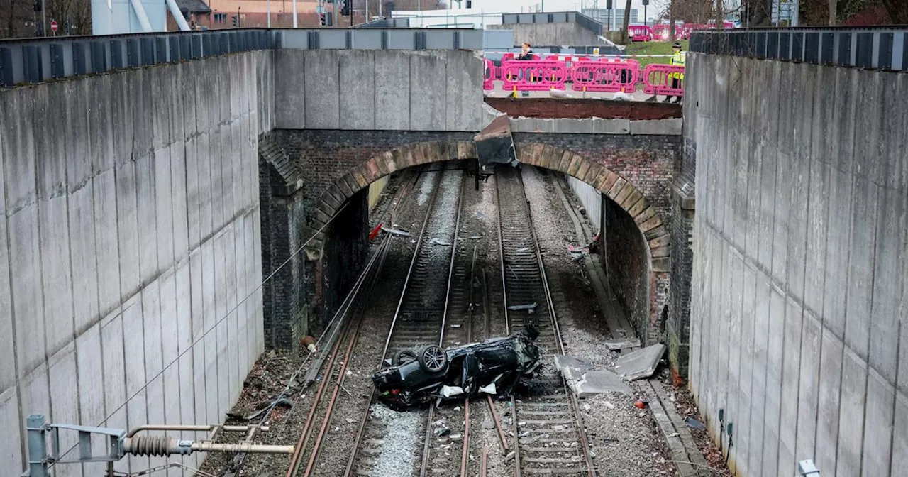 Every train CANCELLED after car crashes onto railway with major disruption