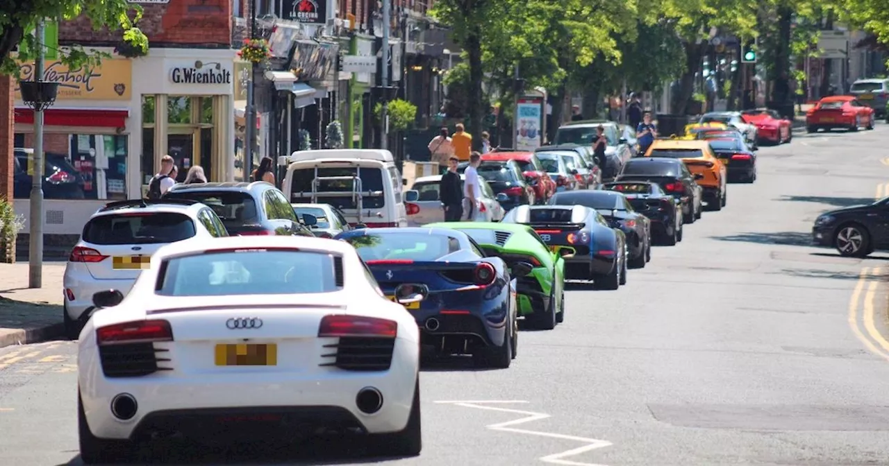 Life in the footballer and billionaire village with supercars bumper-to-bumper