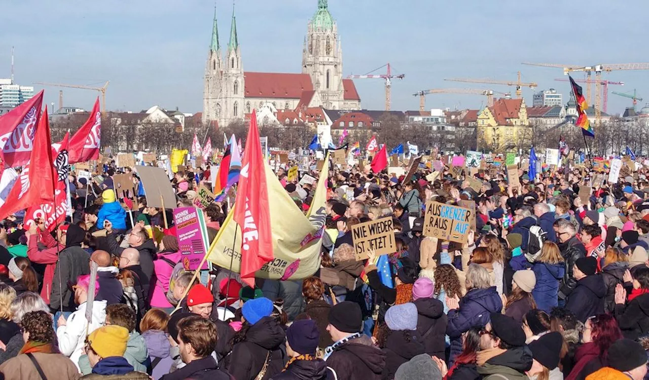 Deutschland: Massenprotesten gegen Rechtsruck und Asylpolitik