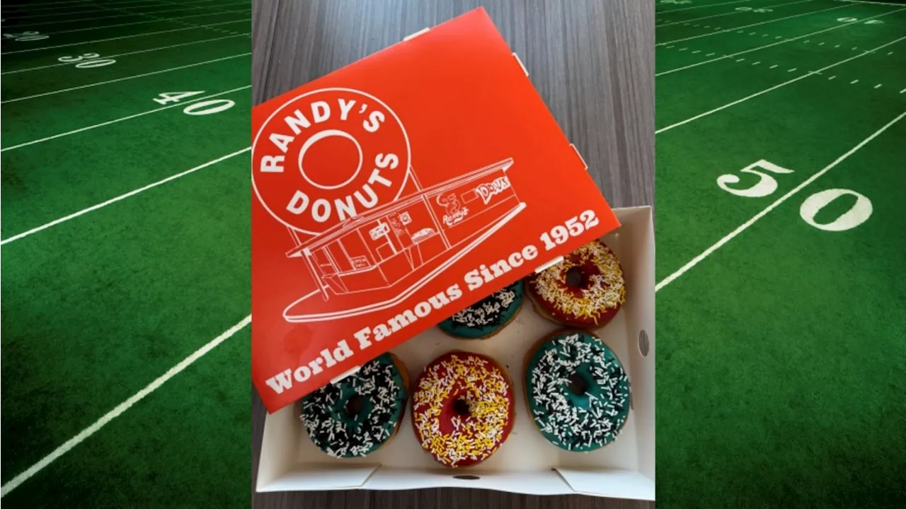 Randy's Donuts Offers Super Bowl-Themed Doughnuts