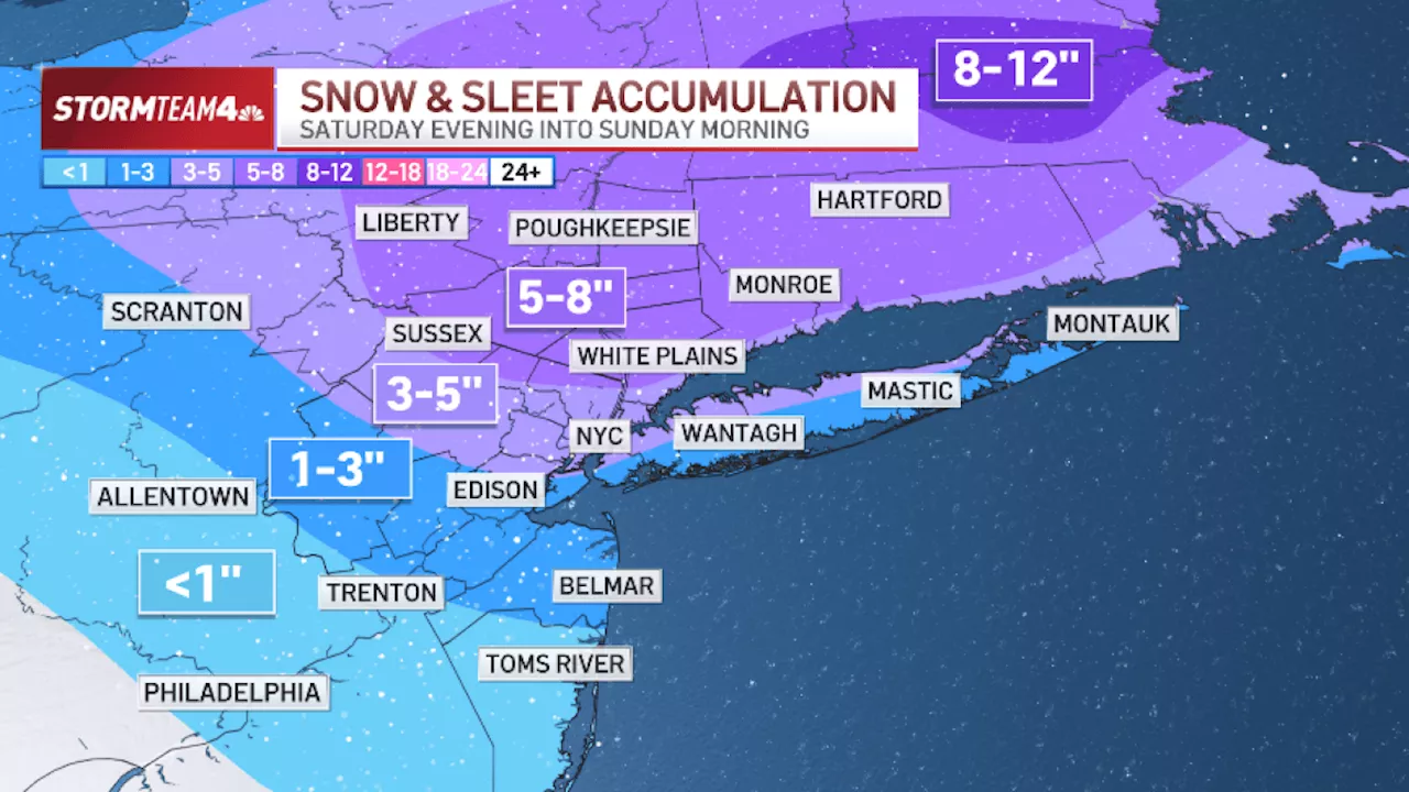 New York snow forecast: What time will the snow start Saturday?