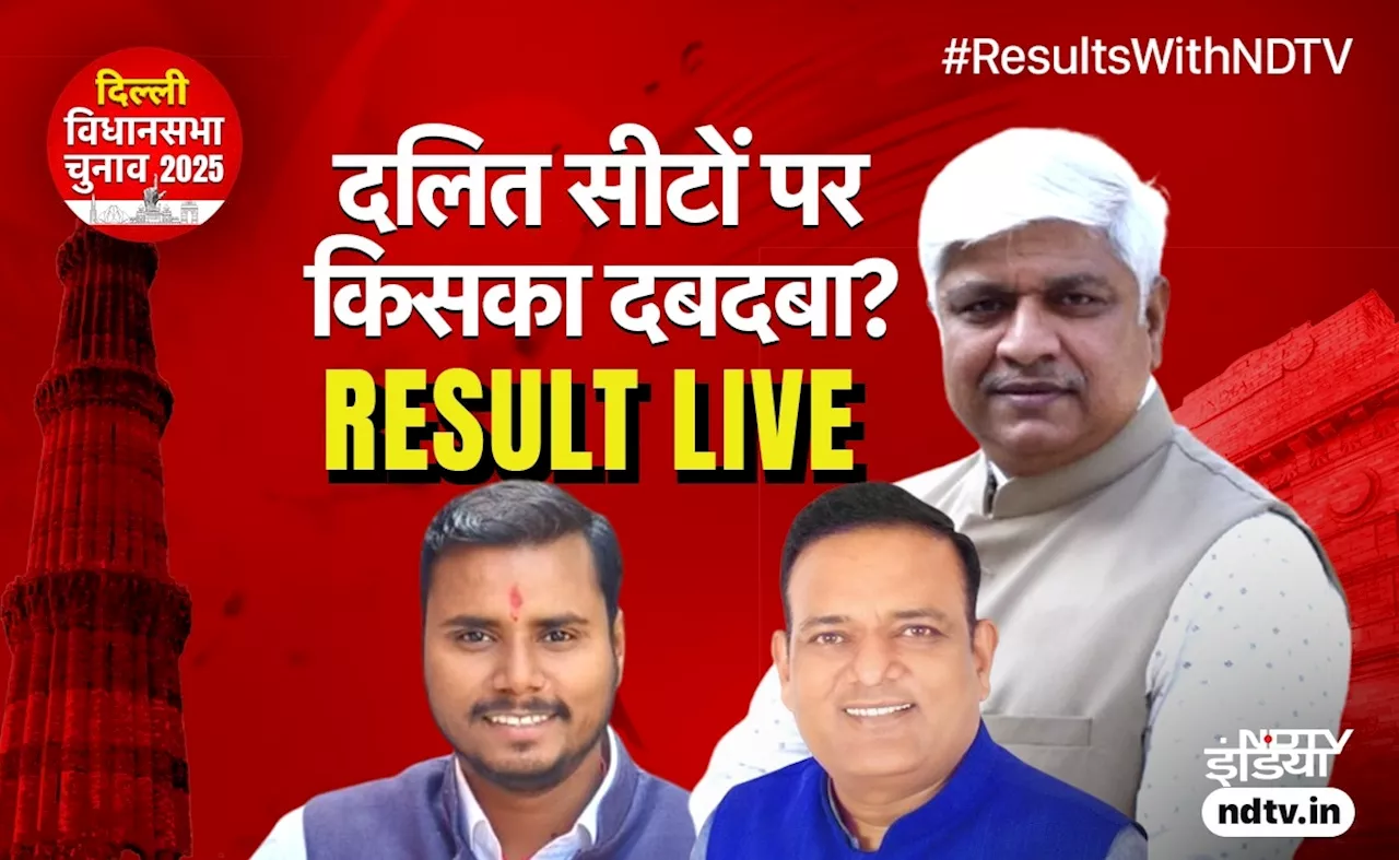 Delhi Election Results 2025: दलित सीटों पर किसका होगा कब्‍जा? रुझानों में AAP का दबदबा, BJP दे रही कांटे की टक्कर