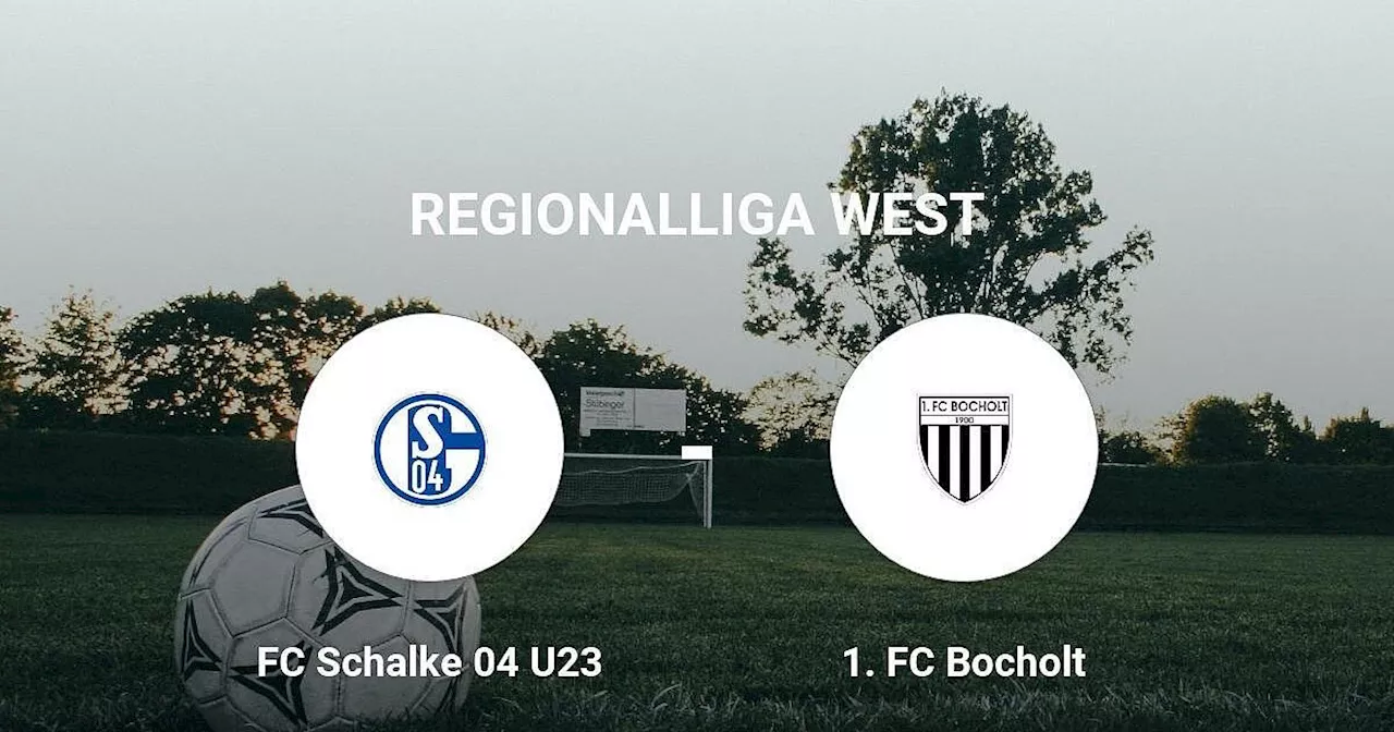 Das Match zwischen dem FC Schalke 04 U23 und dem 1. FC Bocholt endet unentschieden