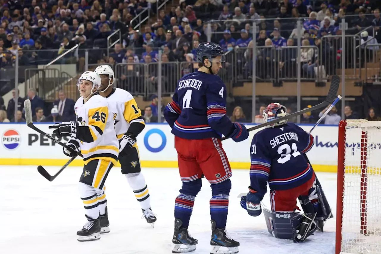 Rangers fail to recapture late magic in loss to banged-up Penguins