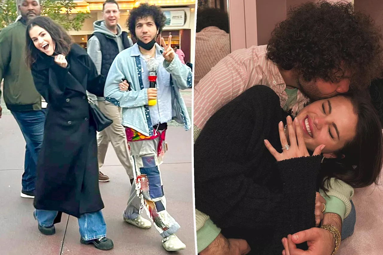 Newly engaged Selena Gomez and Benny Blanco enjoy date at Disneyland flanked by bodyguards