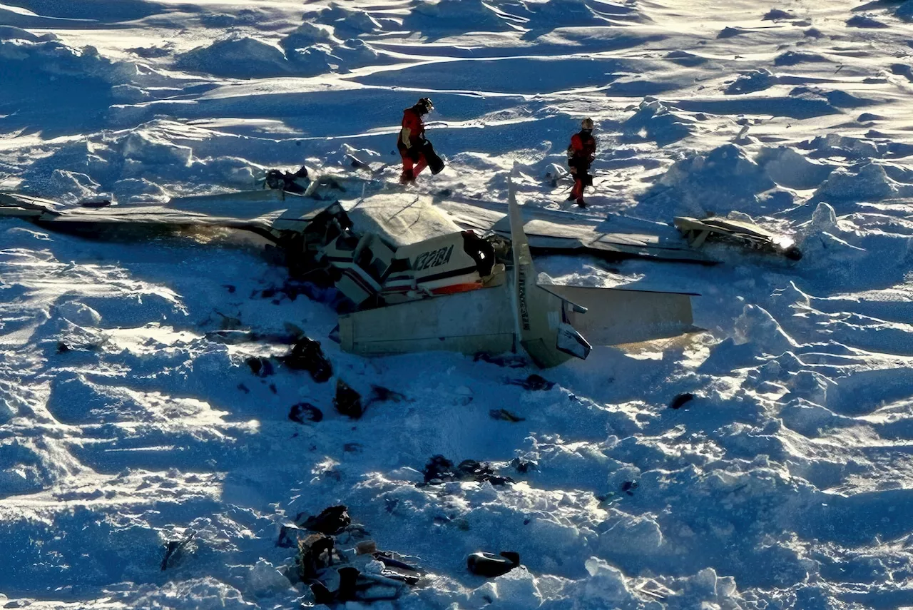 Missing commuter plane found crashed on Alaska sea ice, all 10 aboard died, authorities say