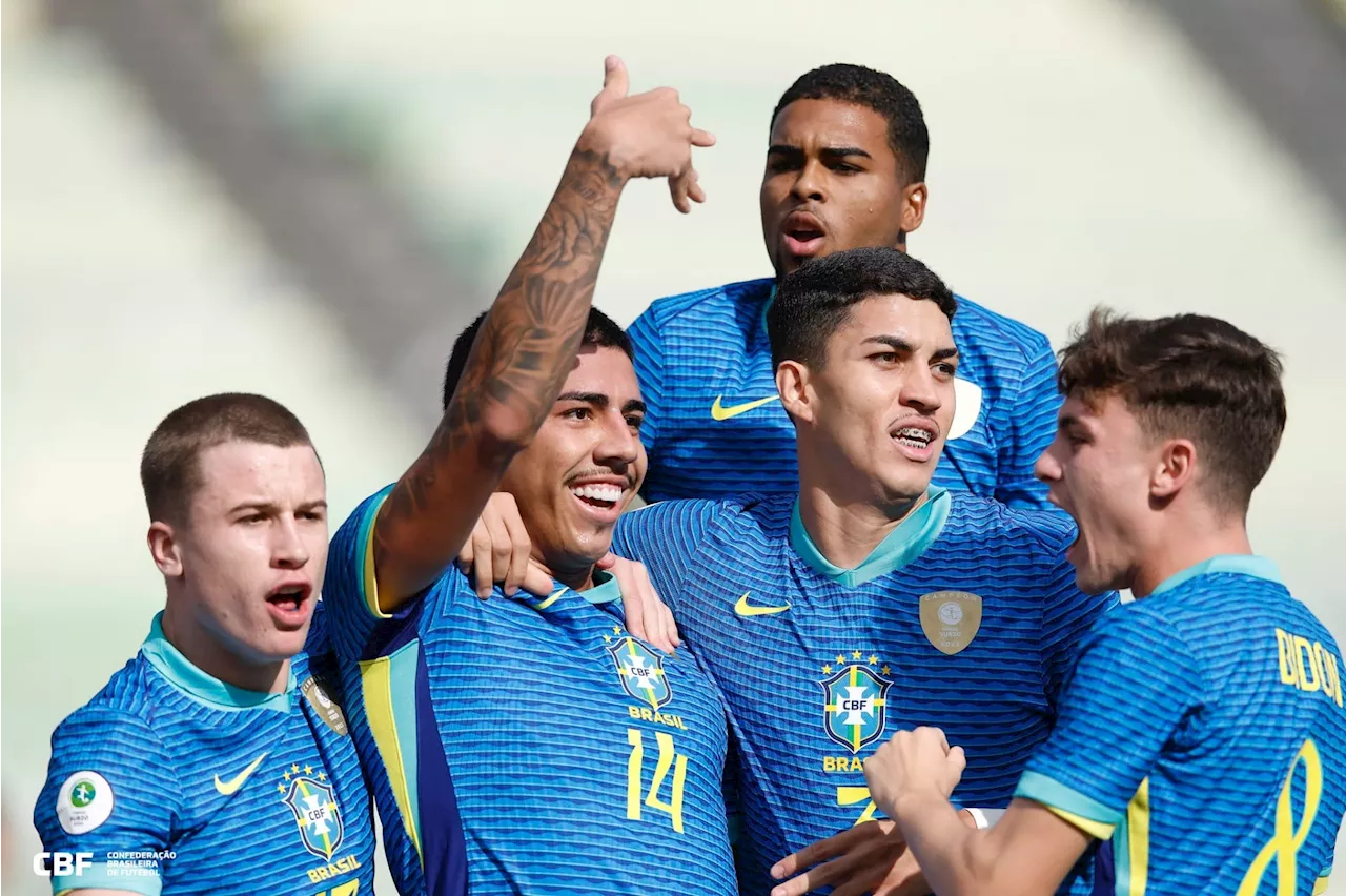 Brasil vence Colômbia no Sul-Americano Sub-20 e garante vaga no Mundial